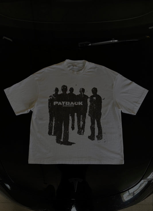 WHITE PAYBACK CREW T-SHIRT