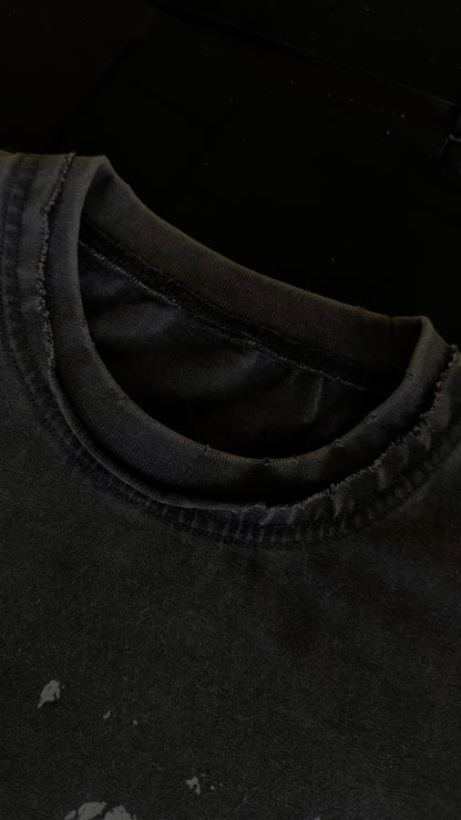 ACID WASHED DISTRESSED PAYBACK CREW T-SHIRT