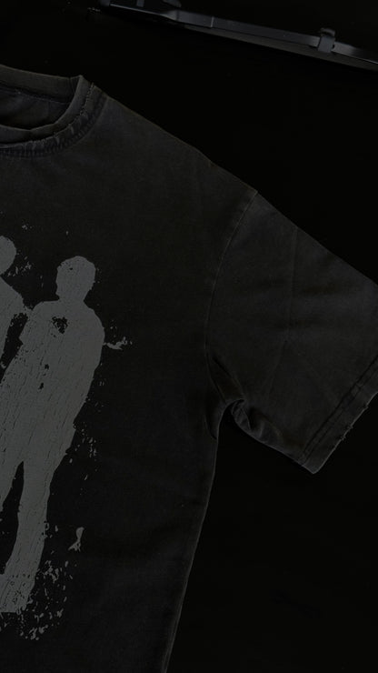 ACID WASHED DISTRESSED PAYBACK CREW T-SHIRT